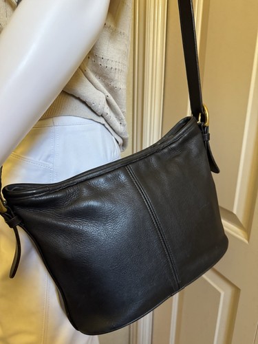 Bolso de Hombro COACH EE. UU. Hecho en Guante Negro Cuero de Vaca Curtido Vale la pena 4143 - Imagen 13 de 18