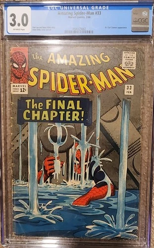 Marvel Amazing Spider-Man #33 CGC 3.0 1966 Classic Cover Ditko Lee OW Pgs