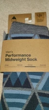Burton Performance Midweight Snowboard Socks: DARK SLATE HEATHER: NWT: SIZE L