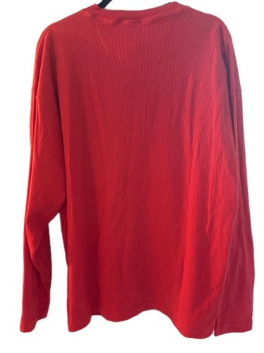 Vtg Marlboro Unlimited Shirt Henley Mens XL Long Sleeve Red Waffle Smoking NWT - Picture 6 of 9