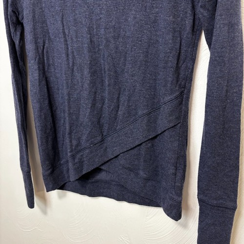 Athleta Sweatshirt Pullover Langarm dunkelblau einfarbig sportlich Freizeit Damen - Bild 3 von 6
