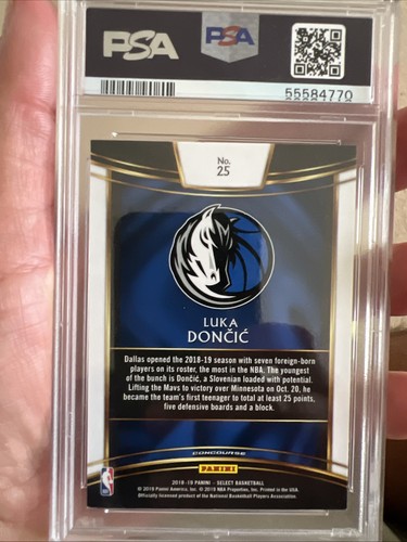 2018-19 Panini Select Luka Doncic Rc Psa 8 - Picture 2 of 2