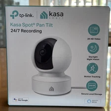 Kasa Indoor Pan/Tilt Smart Security Camera, 1080p HD, Night Vision USED