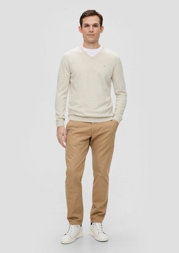 s.Oliver Herren Pullover Baumwolle Basic Strickpullover V-Ausschnitt Farben - Bild 76 von 92