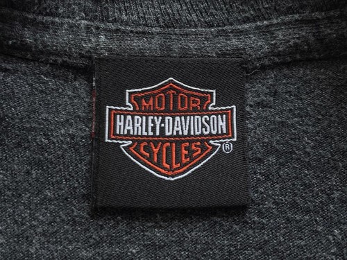 Camiseta Harley Davidson Bandera a Cuadros Talla L Gris Oscuro Para Hombre De Japón - Imagen 17 de 24
