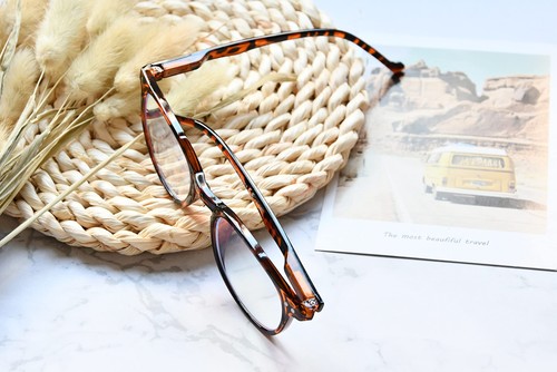 Blue Light Blocking Reading Glasses for Men Women Vintage Readers,Tortoise - Picture 6 of 7