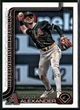 2025 Topps #499 Blaze Alexander Arizona Diamondbacks