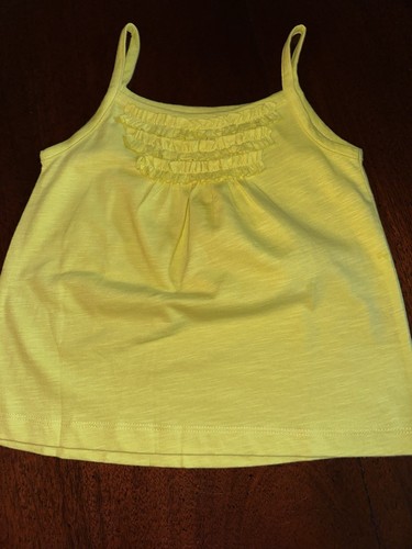 NWT 3/4 Mini Boden Spaghetti Strap  Yellow Top w/ Ruffles in Front - Picture 1 of 2