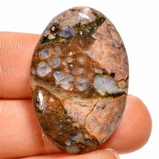 100% Natural Que-Sera Agate Oval Cabochon Gemstone 29.5 Ct. 31X21X5 mm GC-43156