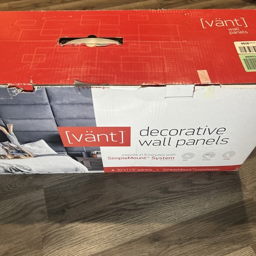 Vant 30 x 11,5 Zoll Schwebendes Dekor Wandpaneel, Beige (4er Pack) Neu Offener Karton) - Bild 3 von 8