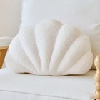 Ivory Seashell Throw Pillows, Shell Shaped Throw Pillows, 13 Inch Soft Home D...