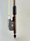 English Contemporary Solid Silver Mounted Mother of Pearl Viola Bow J.E.Vickers