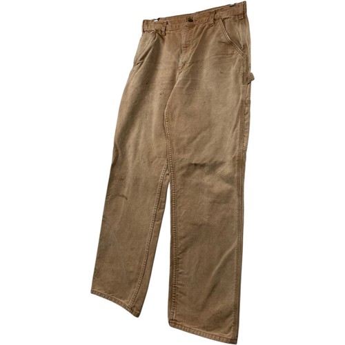 Vintage Carhartt Canvas Carpenter Pants Tan Mens 34x32 - Picture 3 of 7