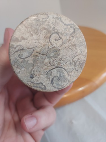 Fossil Stein Marmor Vase - Bild 5 von 6