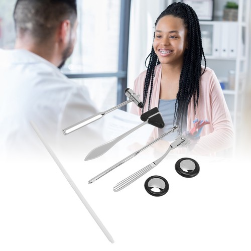 5Pcs Hospital Percussion Hammer Set Robust Non Slip Stainless Steel Stethosc WPD - Picture 4 of 22