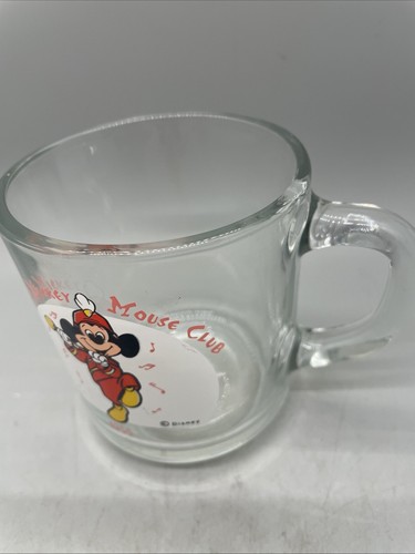 Vintage Disney 1955 Mickey Mouse Club Clear Mug Collectible Display Decor *** - Picture 3 of 3