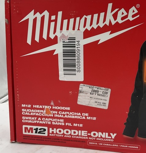 Milwaukee Tool 306B-20M M12 Kit de sudadera con capucha térmica - Negro M - Imagen 2 de 6