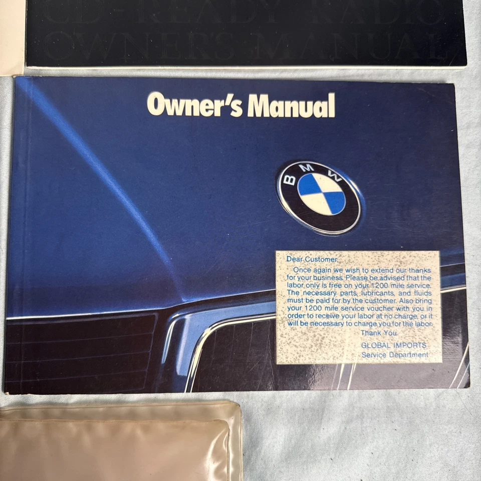 BMW 525i 525iT 535i M5 1990 manual del propietario E34 impresión original Foto 2 de 4