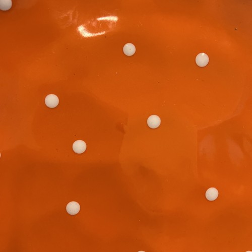 4 Maxwell & Williams Sprinkle Orange Dinner Plate White Polka Dots Replacement - Picture 7 of 12