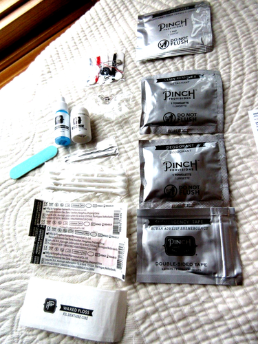 PINCH PROVISIONS MINIMERGENCY KIT FOR HER 17 BEAUTY PERSONAL ESSENTIAL GOLD LEAF - Picture 7 of 7