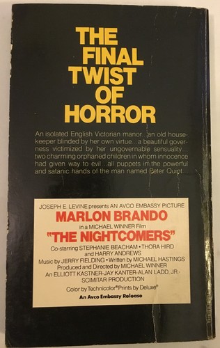 NIGHTCOMERS Marlon Brando Paperback Tie-in 1971 - Bild 2 von 2