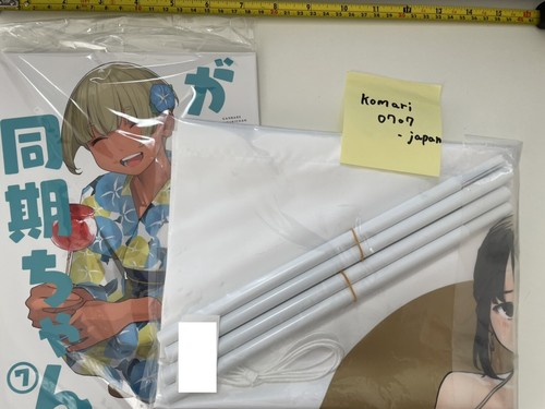 Yom Dojin Ganbare Douki Chan Vol 7 Niña Libro de Arte Tapiz Conjunto Apretado Comiket 100 - Imagen 1 de 5