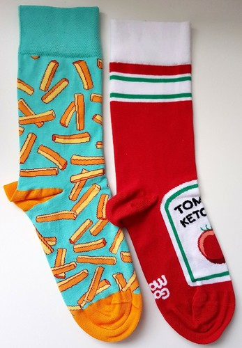 DEDOLES ~ Lustige Mismatch Socken ~ POMMES mit KETCHUP ~ 35-38, 39-42, 43-46 - Bild 4 von 4