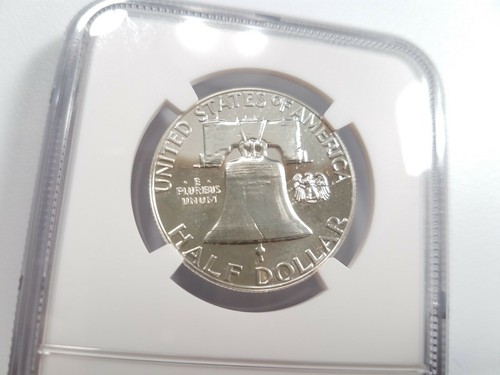 Medio dólar de plata Franklin 1959 NGC PF 67 golpeado a través del hilo golpe - Imagen 5 de 10