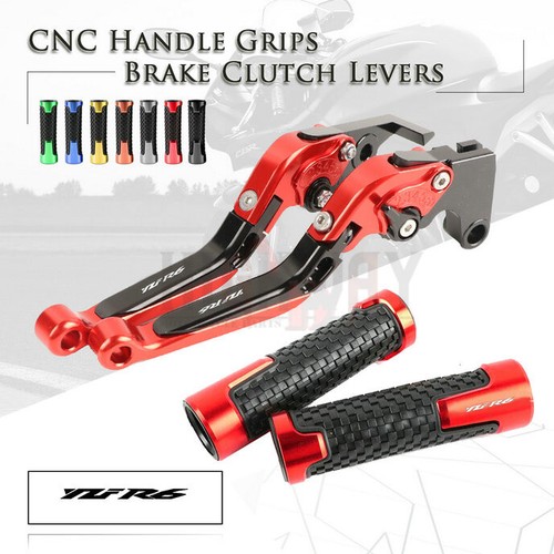 Motorcycle Handle Grip Folding Brake Clutch Lever for YAMAHA YAMAHA YZF R6 99-04 - Picture 4 of 11