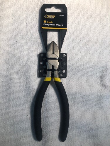 Steel Grip  6 in. Carbon Steel  Diagonal Pliers  Black/Yellow  1 pk NEW - Picture 1 of 2