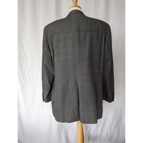Men's BOTANY Five Hundred 500 Suit Blazer Size 46 Regular 100% Virgin Wool Grey - Picture 3 of 7