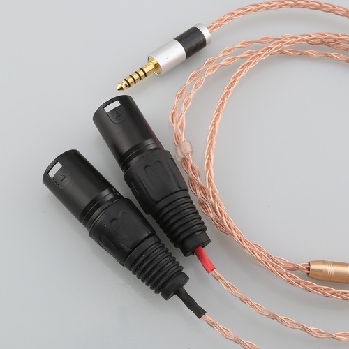 Silver Plated 8 Cores 4.4mm Balanced Male to Dual 2x 3pin XLR Balanced Cable - Picture 15 of 32