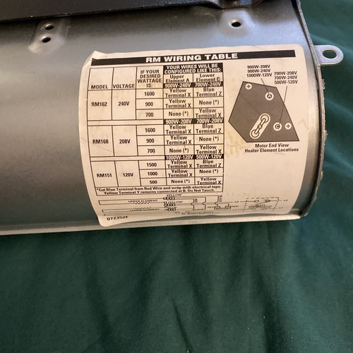 240-volt 700/900/1600-watt Register In-wall Fan-forced Replacement Electric - Picture 10 of 12