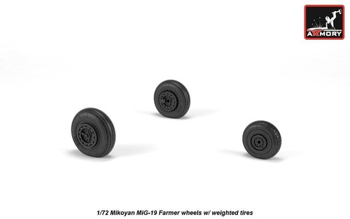 Armory Models AR AW72051 Scale 1:72 Mikoyan MiG19 Farmer wheels w/weighted tires - Picture 15 of 24