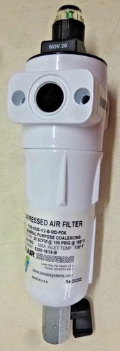 New! VAN AIR SYSTEMS Filter, 1/2" NPT, 250 cfm, 1 micron, F200-25-1/2-B-MD-PD6 - Picture 5 of 7