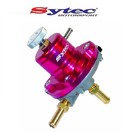 SYTEC 1:1 SAR ADUSTABLE 1-5 BAR FUEL PRESSURE REGULATOR (RED) 8mm PUSH ON HOSE