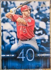 2015 Topps Free Agent 40 Albert Pujols #F40-1 Los Angeles Angels