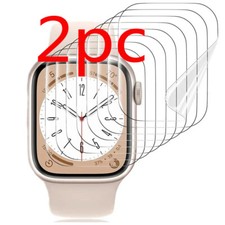 2pc Soft Screen Protector Film For iWatch Series 9 8 7 6 5 4 45MM 42MM 40MM 44MM