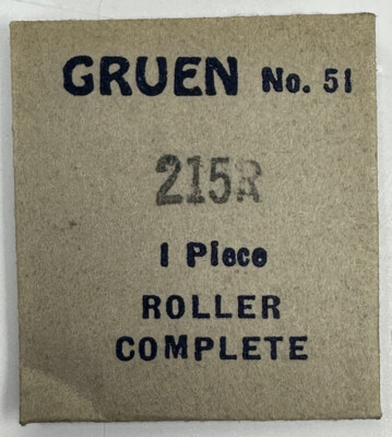 GRUEN  EB730 CAL 215R ROLLER COMPLETE STANDARDIZED PART FACTORY WATCH PART  