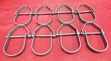 GALVAIZED CARBON STEEL ADJUSTABLE CLEVIS HANGER, 3" PIPE SIZE (LOT OF 8)