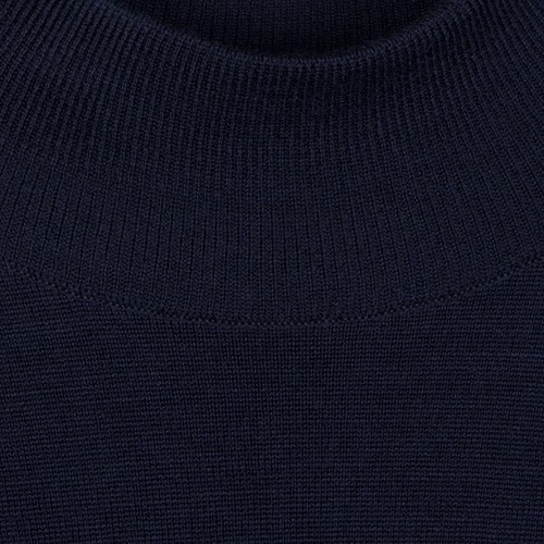 Jersey de lana merino extra fina John Smedley Harcourt talla S cuello alto PVP £195 - Imagen 5 de 7