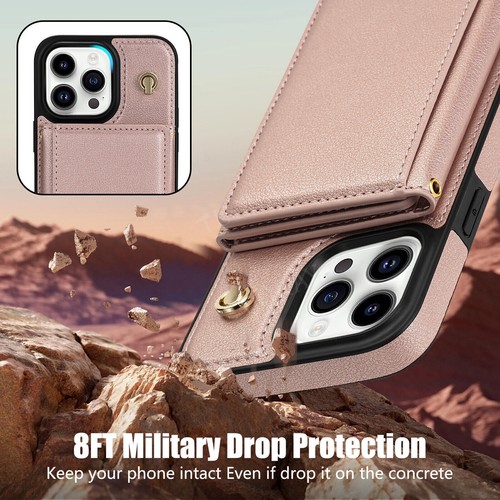 Funda de cuero para iPhone 16 15 14 13 12 11 Pro Max magnético tarjetero funda protectora - Imagen 48 de 84