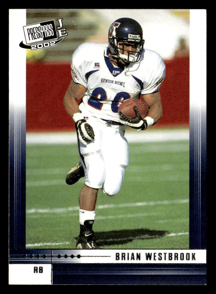 Brian Westbrook 2002 Press Pass JE Rookie Card #37 Villanova Wildcats