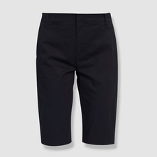 178 Vince Women's Black Stretch Twill Cotton Blend Bermuda Shorts Size 2