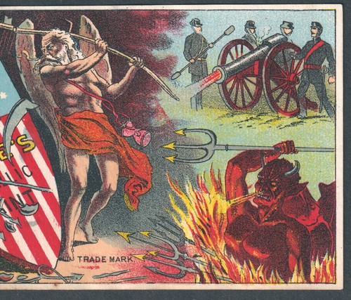 Devil 1800's Grim Reaper Lowes Paint Lucifer Chattanooga TN Victorian Trade Card - Bild 4 von 12