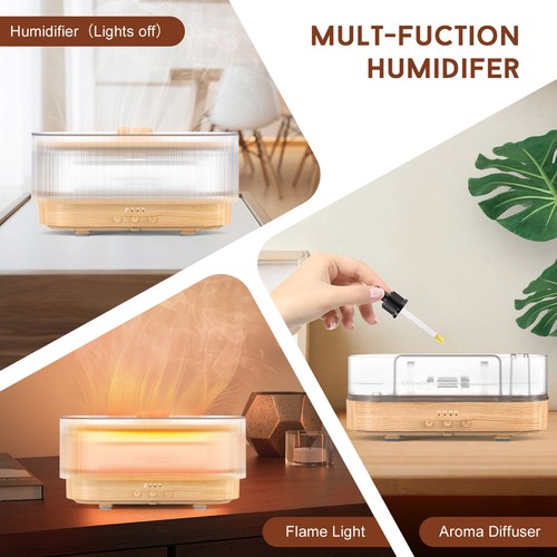 Humidifier Aromatherapy Diffuser Ultrasonic Cool Mist with 6 Atmosphere Lights - Picture 6 of 13