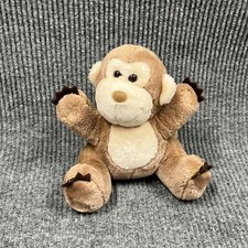 DAKIN 9  Monkey Plush Brown Chimpanzee Ape Stuffed Animal Toy Vintage 1987
