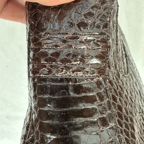 Giorgio Brutini Private Collection Mens Genuine Snake Leather Ankle Boots Size 8 - Picture 11 of 13