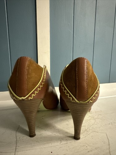 Poetic Licence Camel All or Nothing Dress Pump Women’s Size 8 39 Runway Chic - Picture 6 of 7
