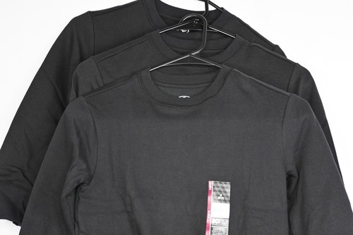 Boys Athletic Works Core Fleece Tops 3 Pieces Black Small (6-7) - Picture 2 of 4
